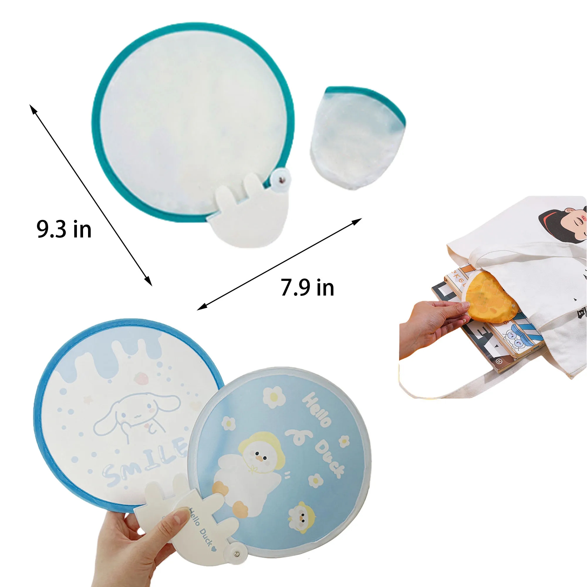 Foldable Hand Discs Fans 4
