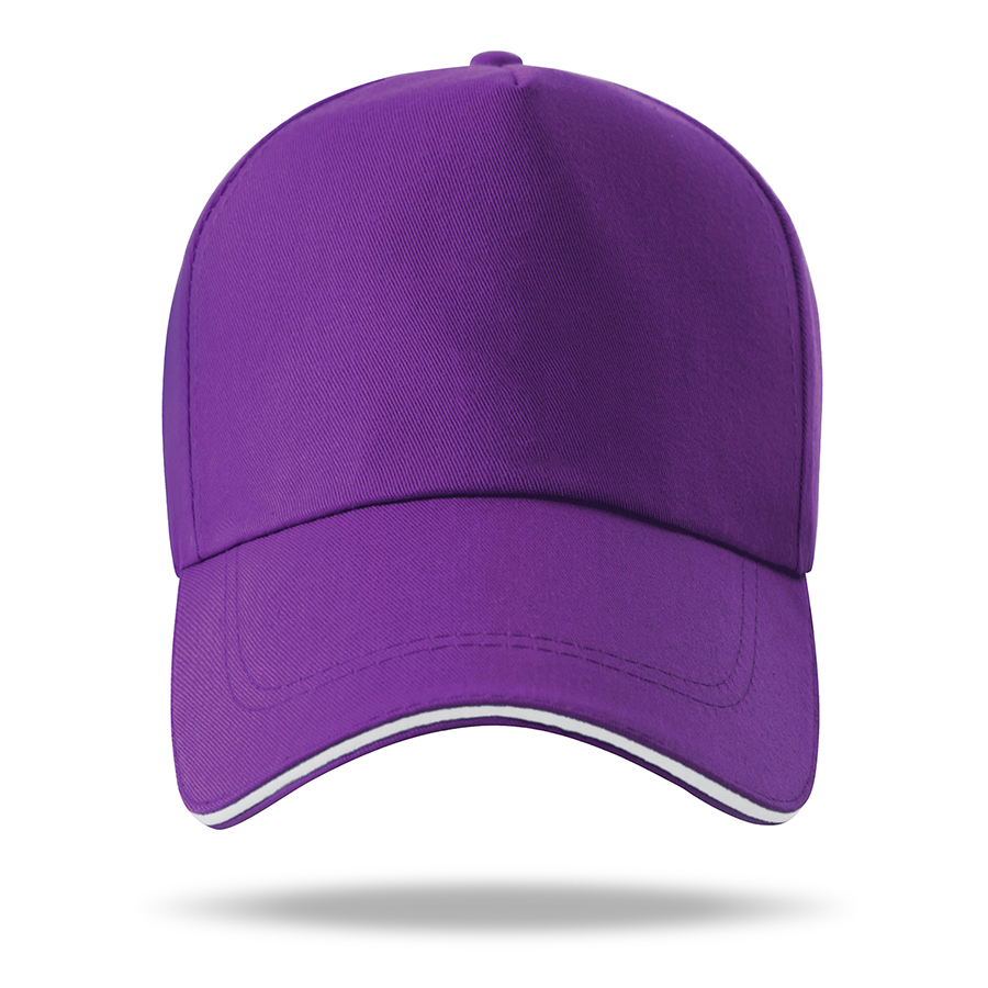 Stock Poly Cotton 5 Panel Cap, Double Buckle Back Fastener 17
