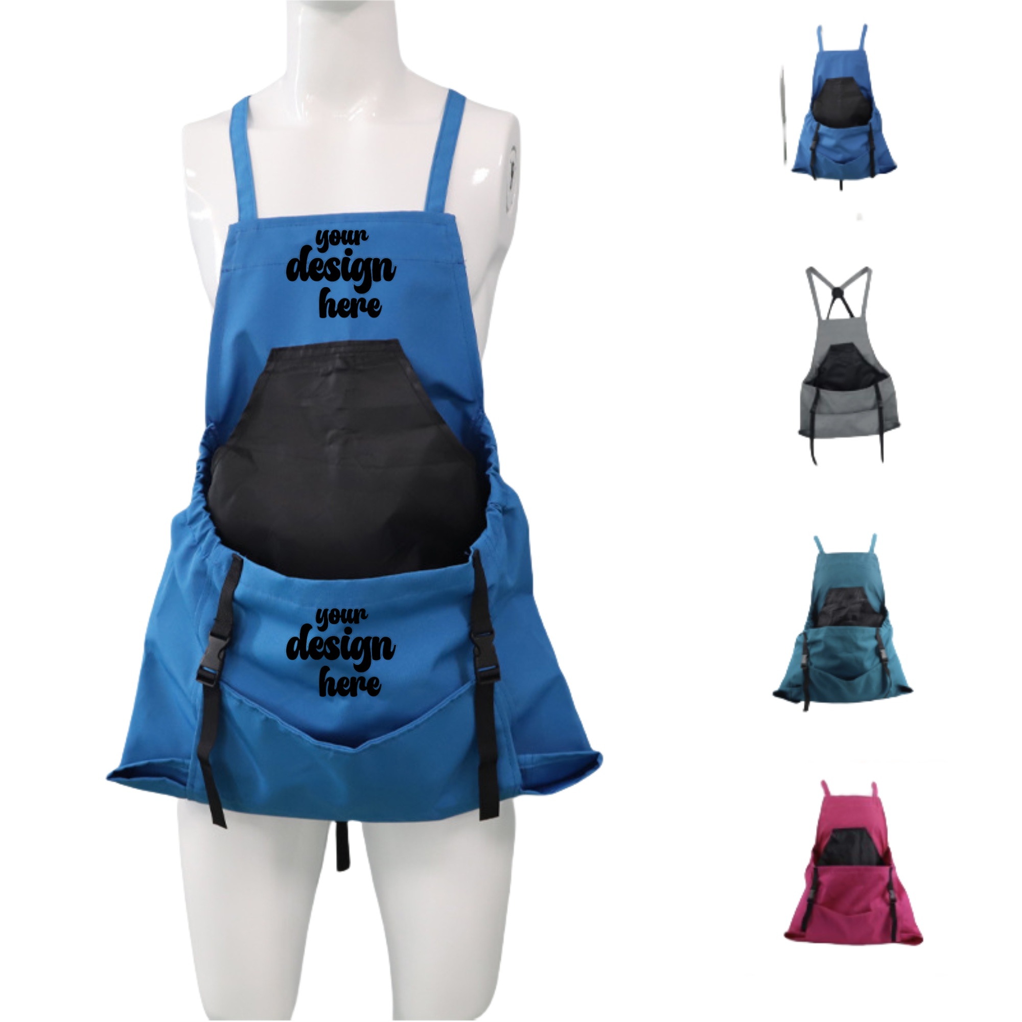 Water Resistant Apron with Adjustment Cross Strap 3