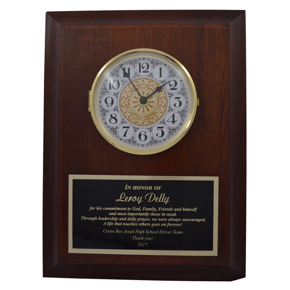 Raised Panel Solid Cherry, With Clock Face 2