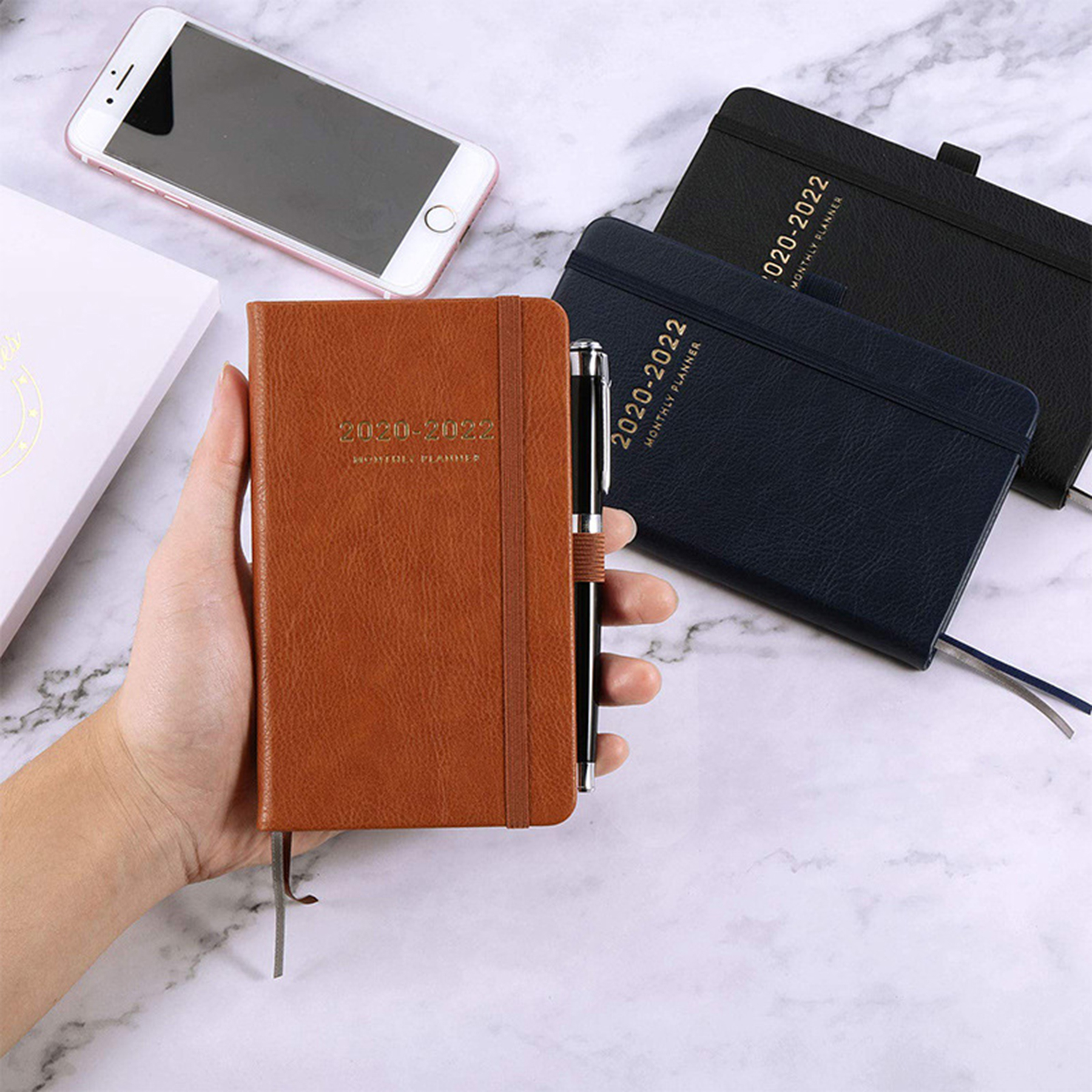 Custom A5 B5 PU Business School Notebook 3