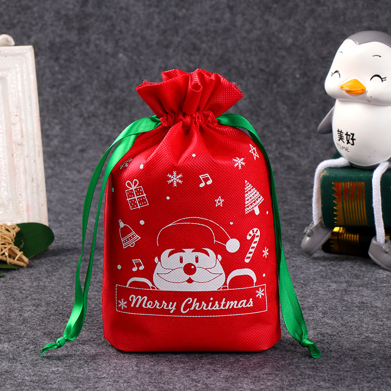 70gsm Quality Non woven Candy Pouch for Christmas 2