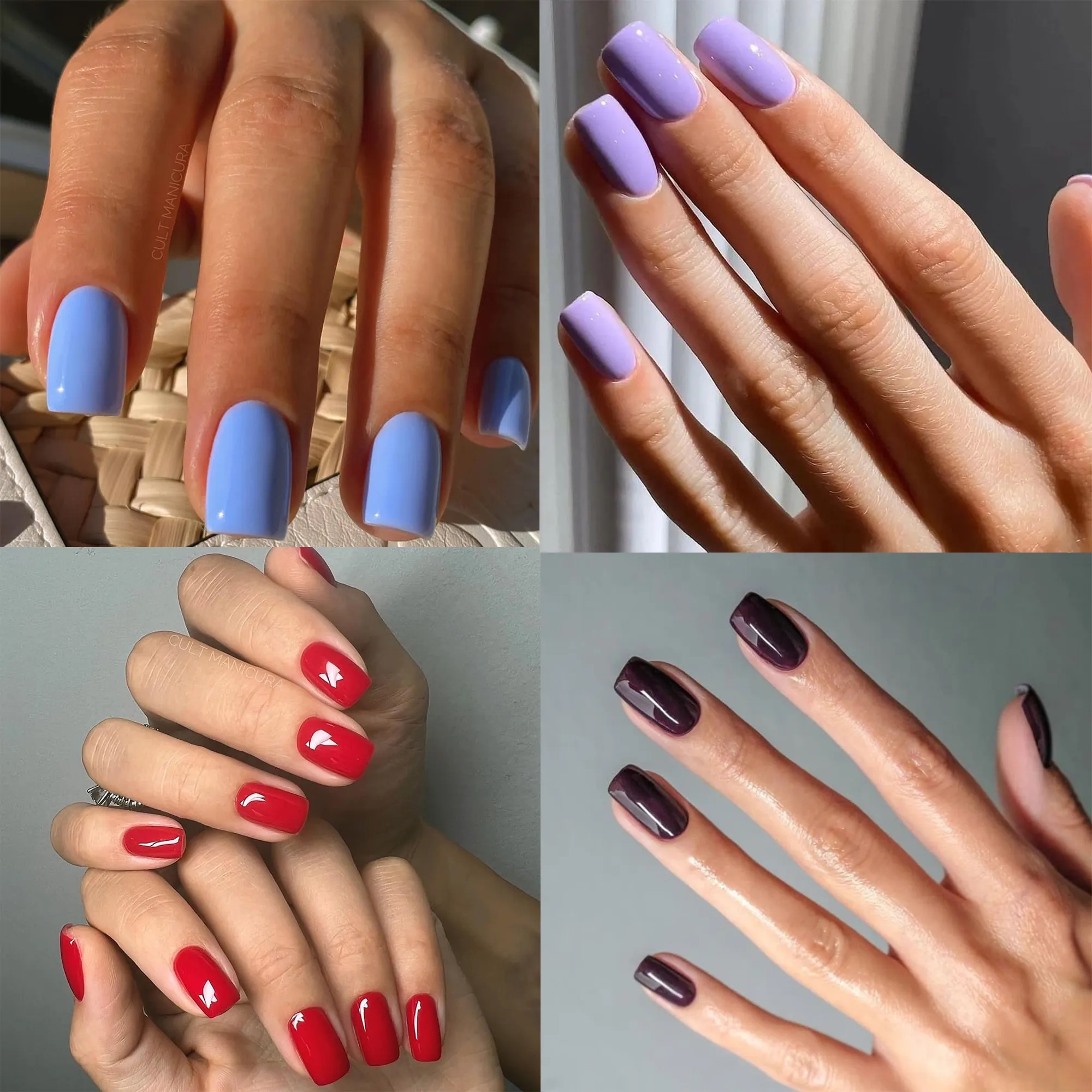 Solid Color Glossy Artificial Fake Nail MOQ50 6
