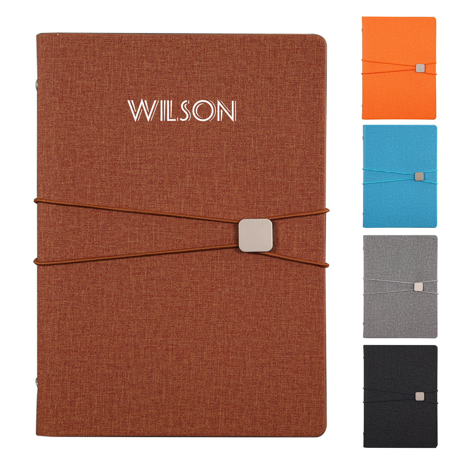 A5 PU Leather Elastic Buckle Notebook 2