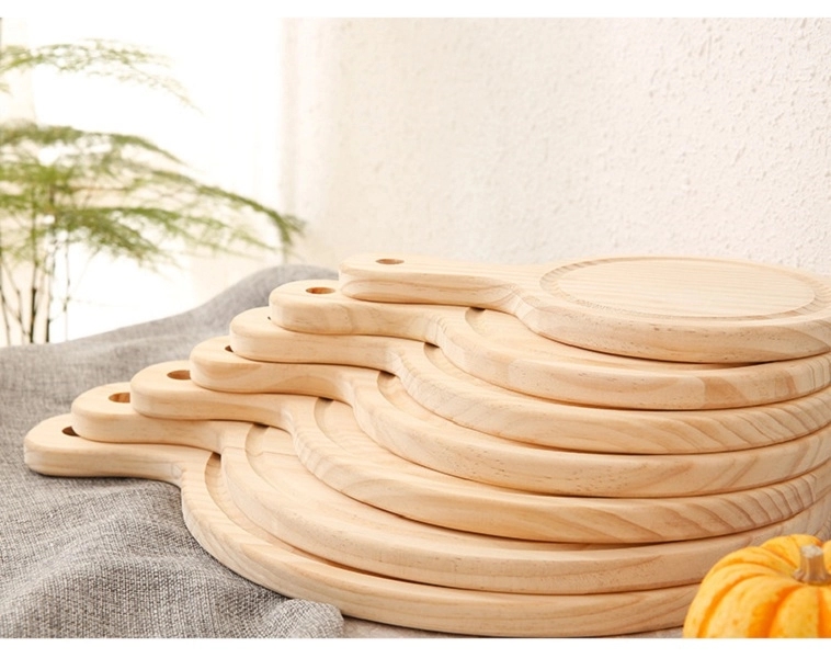 Natural Wood Pizza Tray 4