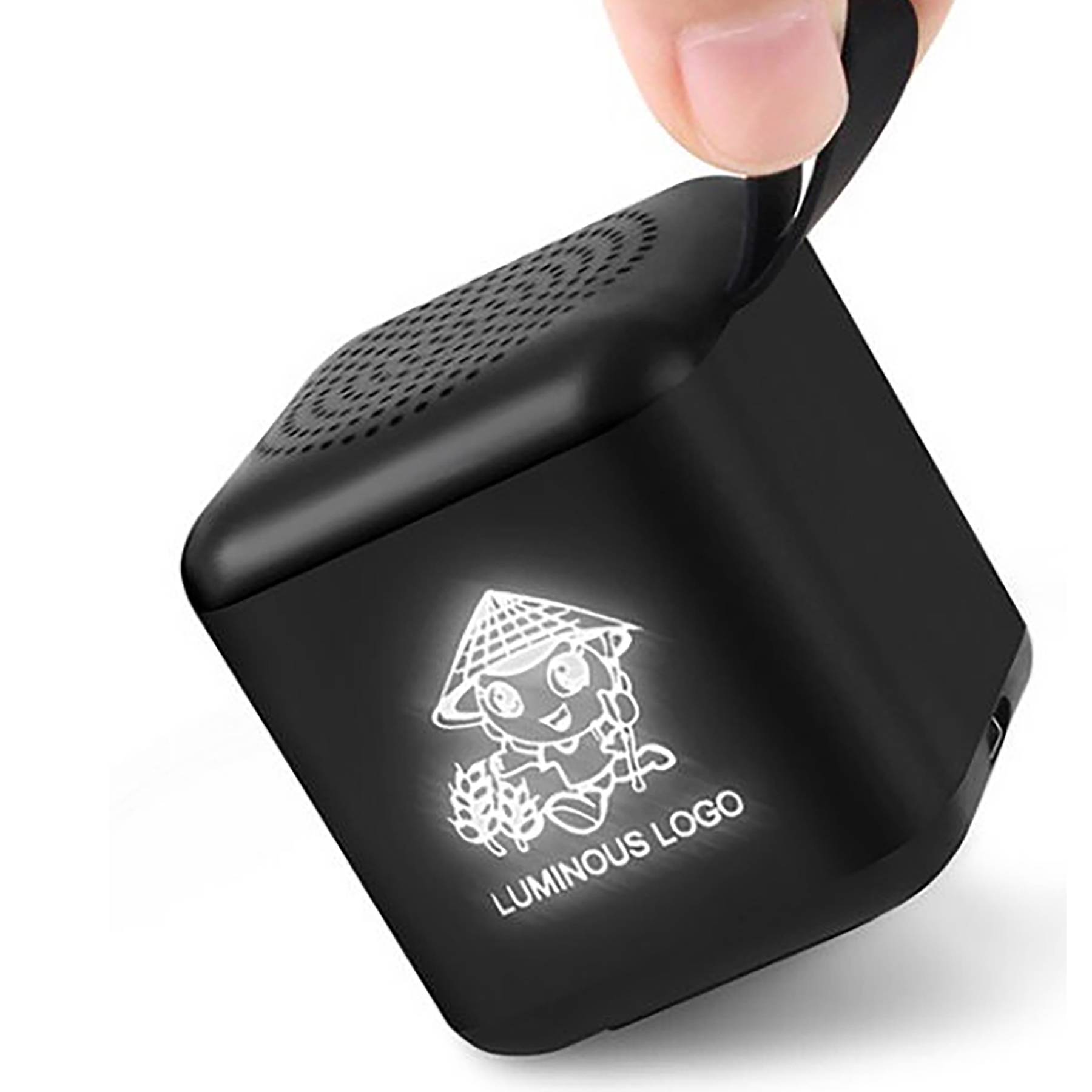 Super Bass Portable Music Box Speaker Mini Led Light Up Logo 4