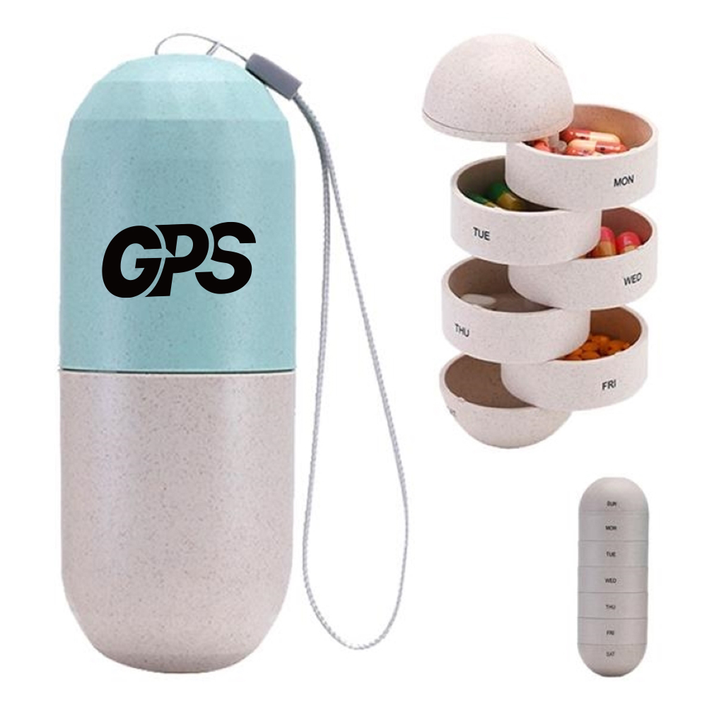 Portable Pill Case Travel Pill Organizer