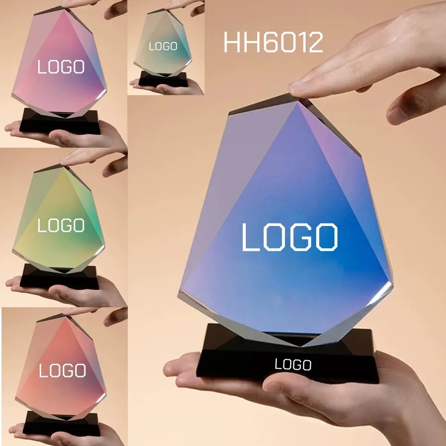NEW Color Changing Crystal Trophy Award BULK 4