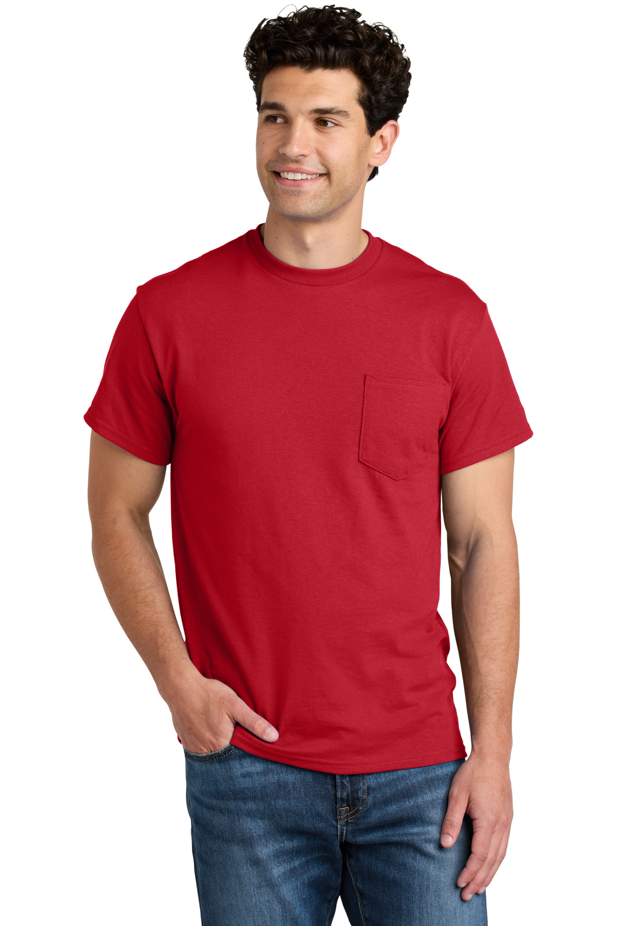 Gildan - DryBlend 50 Cotton/50 Poly Pocket T-Shirt. 8300 109