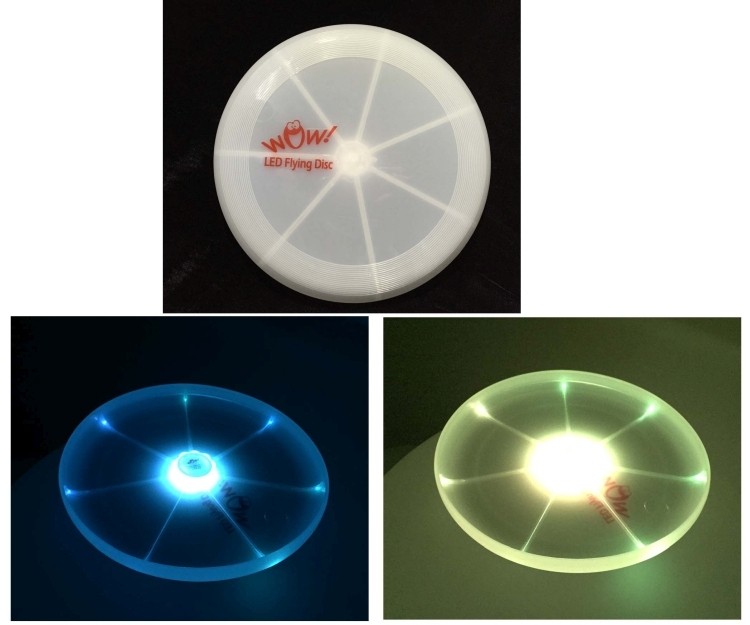 UFO Food-Grade PE Flying Disc with LED Light 1