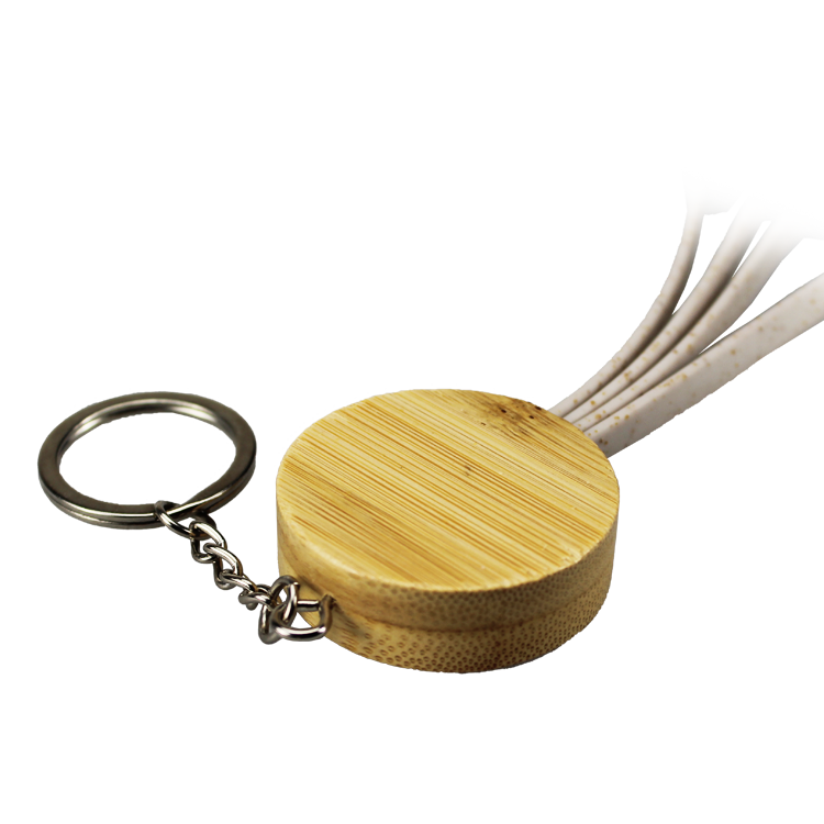 Dual Type-C Bamboo Charging Cable 4