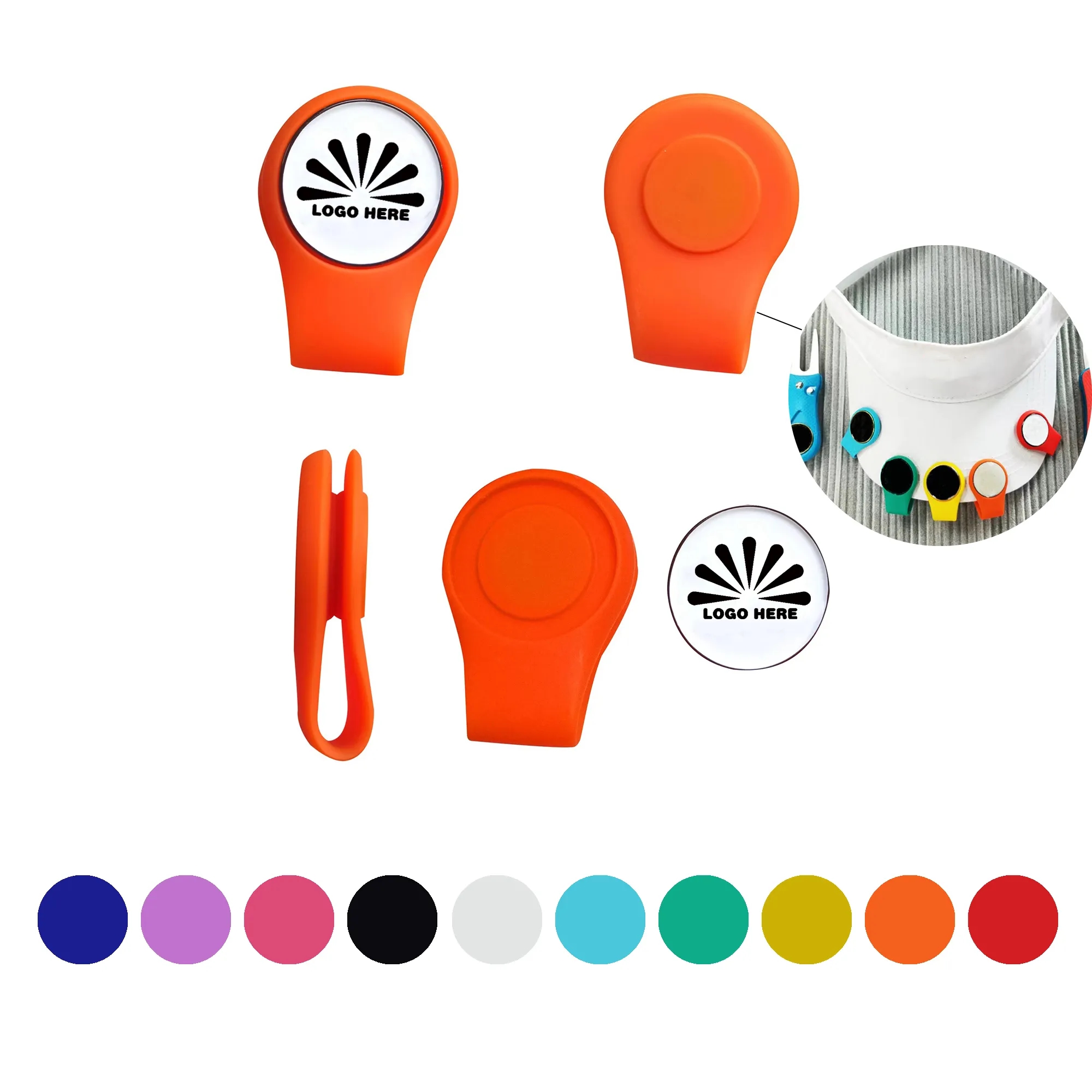 Golf Silicone Cap Clip Can Be Customized With Logo 3