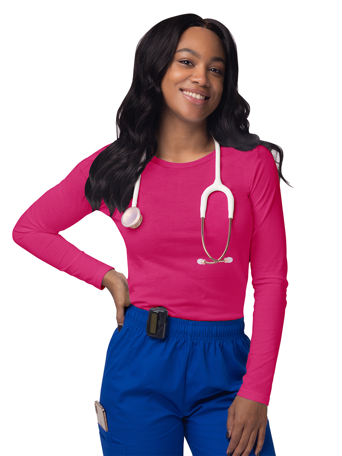 Adar - Sivvan - Women's Long Sleeve Underscrub Tee 5
