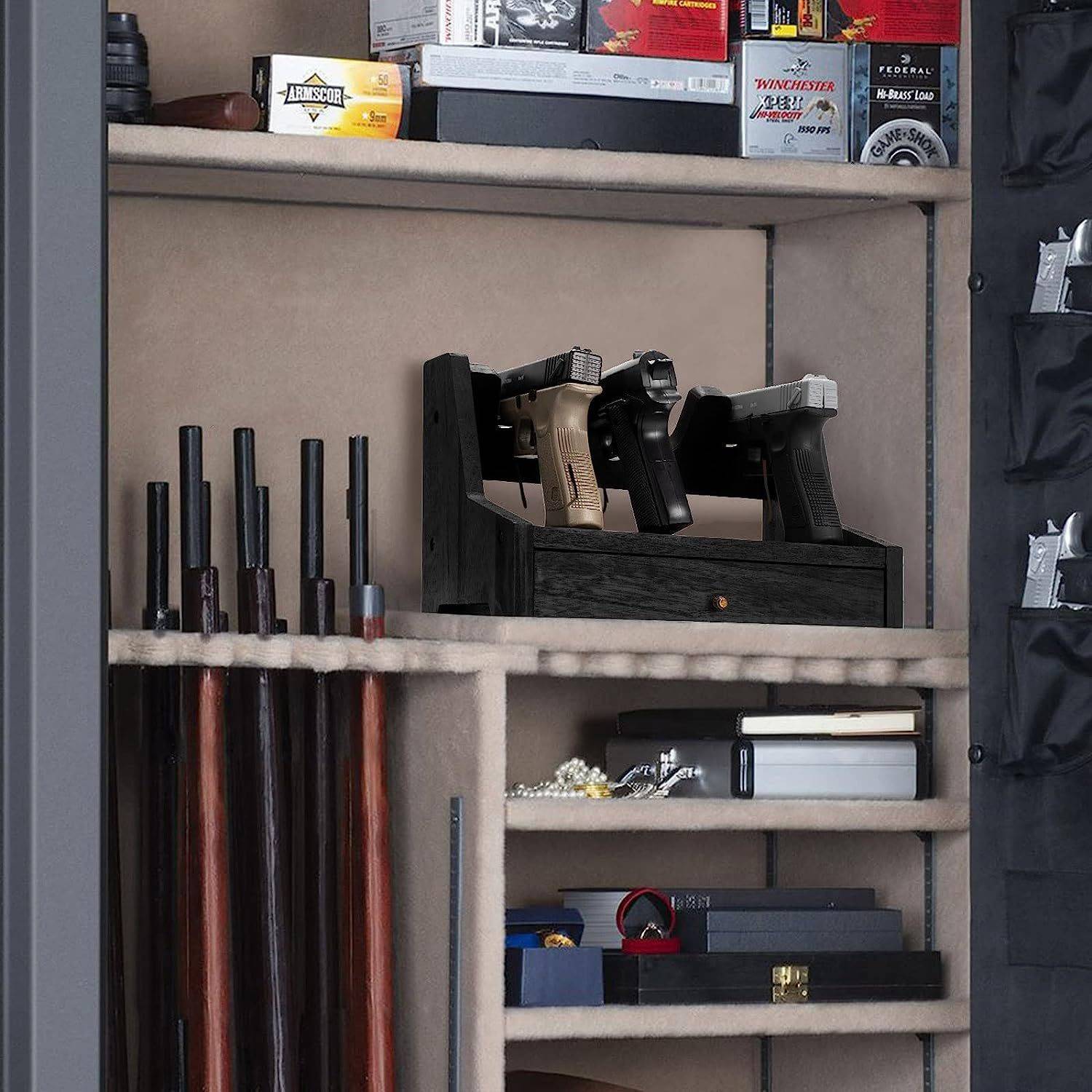 Wood Rack Holder for Gun Cabinet Accessories 3
