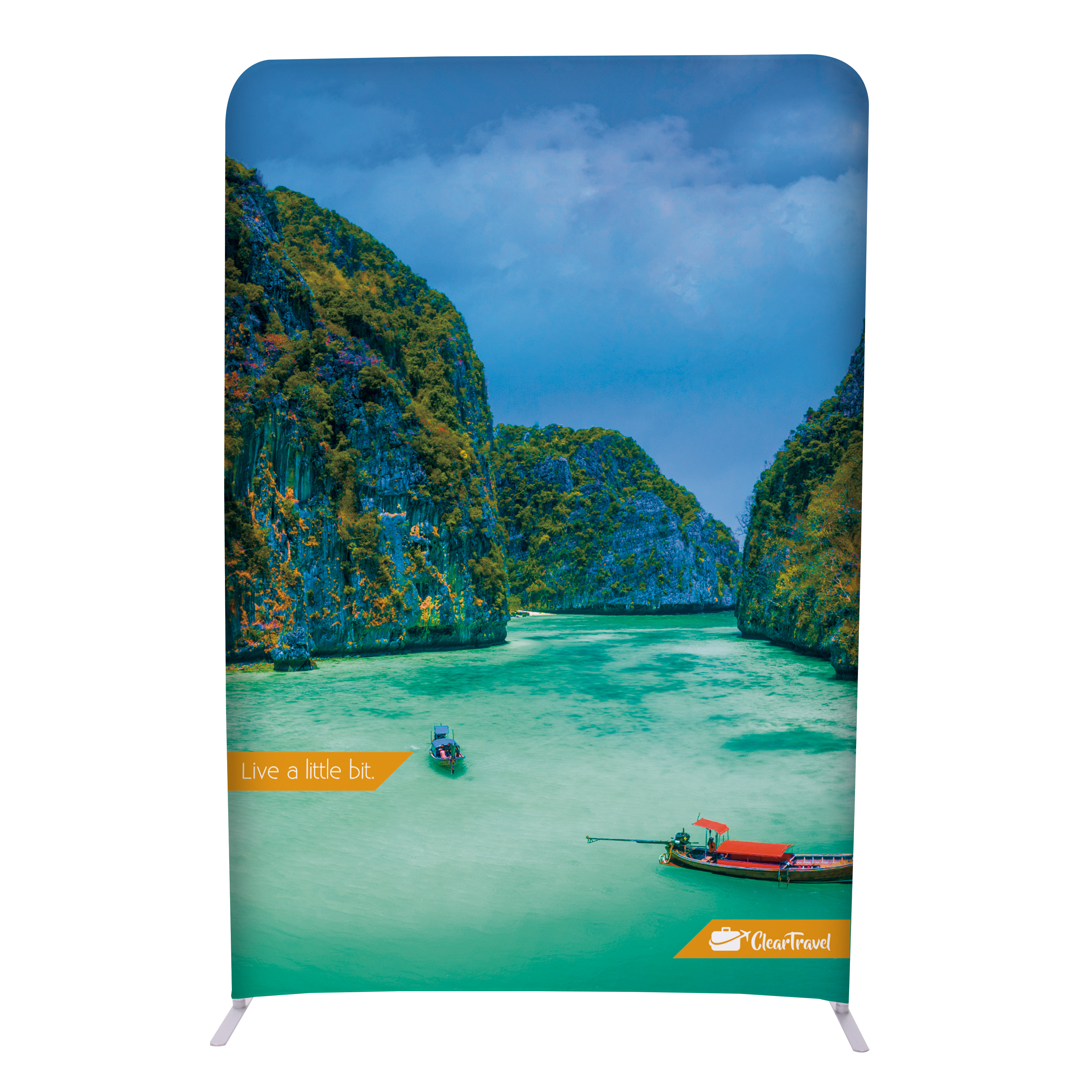 5'W x 90"H EuroFit Straight Wall Kit (Biodegradable Fabric) 2