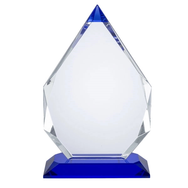 Prism Pointed Peak Crystal Award 3