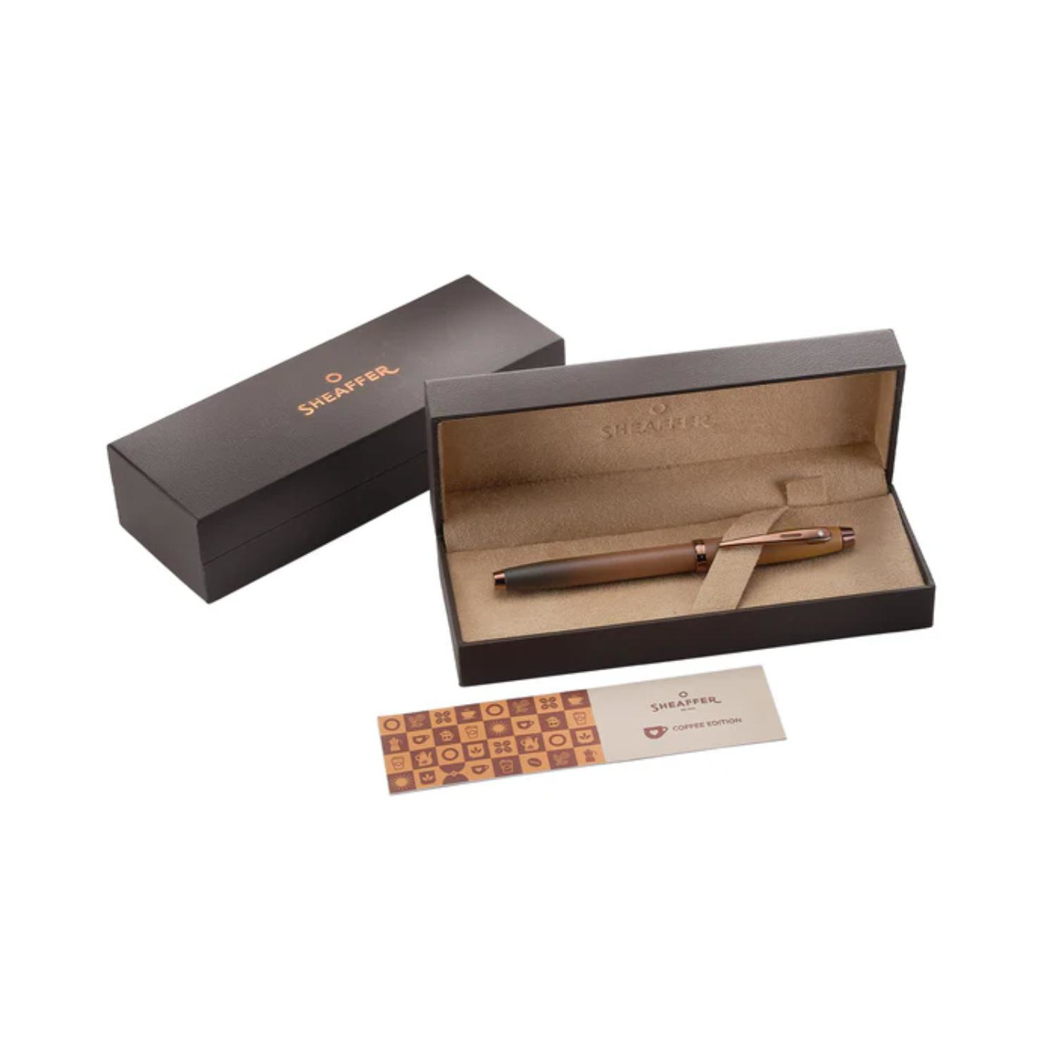 SHEAFFER® 100 Coffee Edition PVD Trim Executive Rollerball Pen w/ Gift Box 5