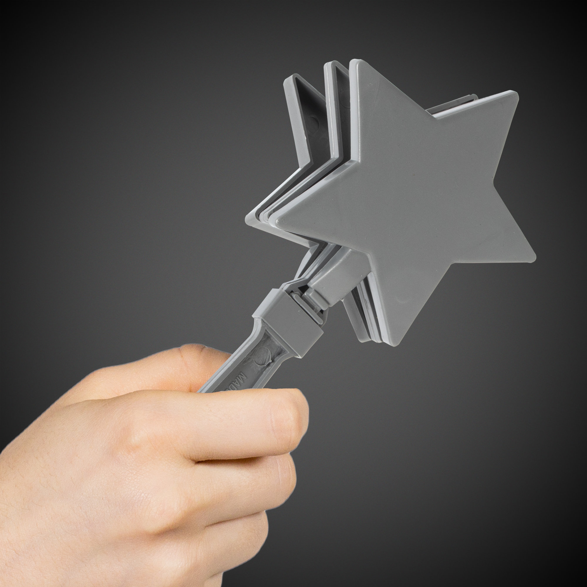 Silver 7" Star Hand Clapper (Imprintable) 3