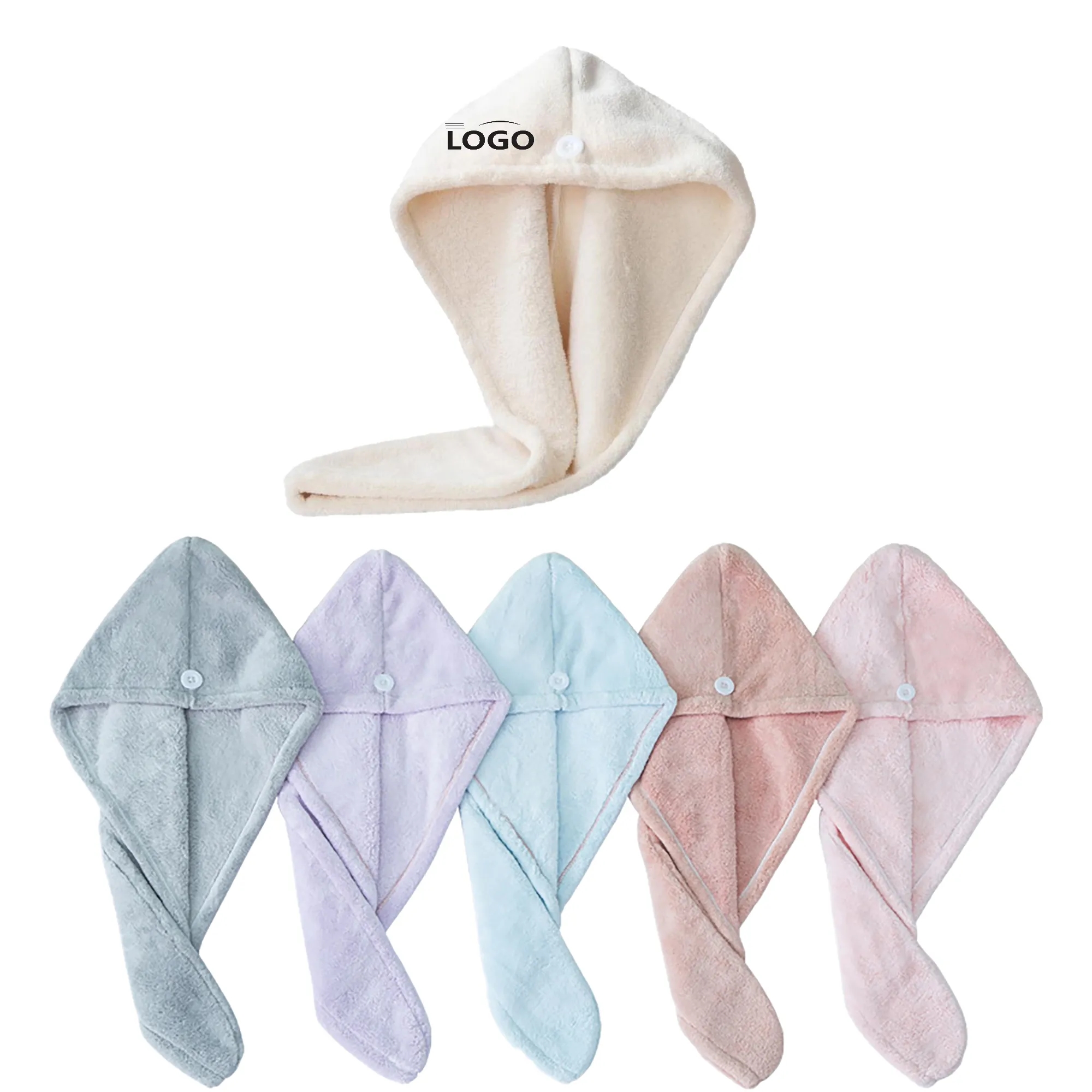 Coral Fleece Dry Hair Hat MOQ 100PCS 7