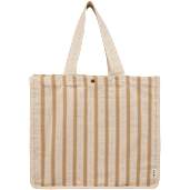 FEED Cotton and Jute Striped Tote 27
