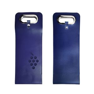 Buckled PU Leather Wine Bag With Grape Window 17