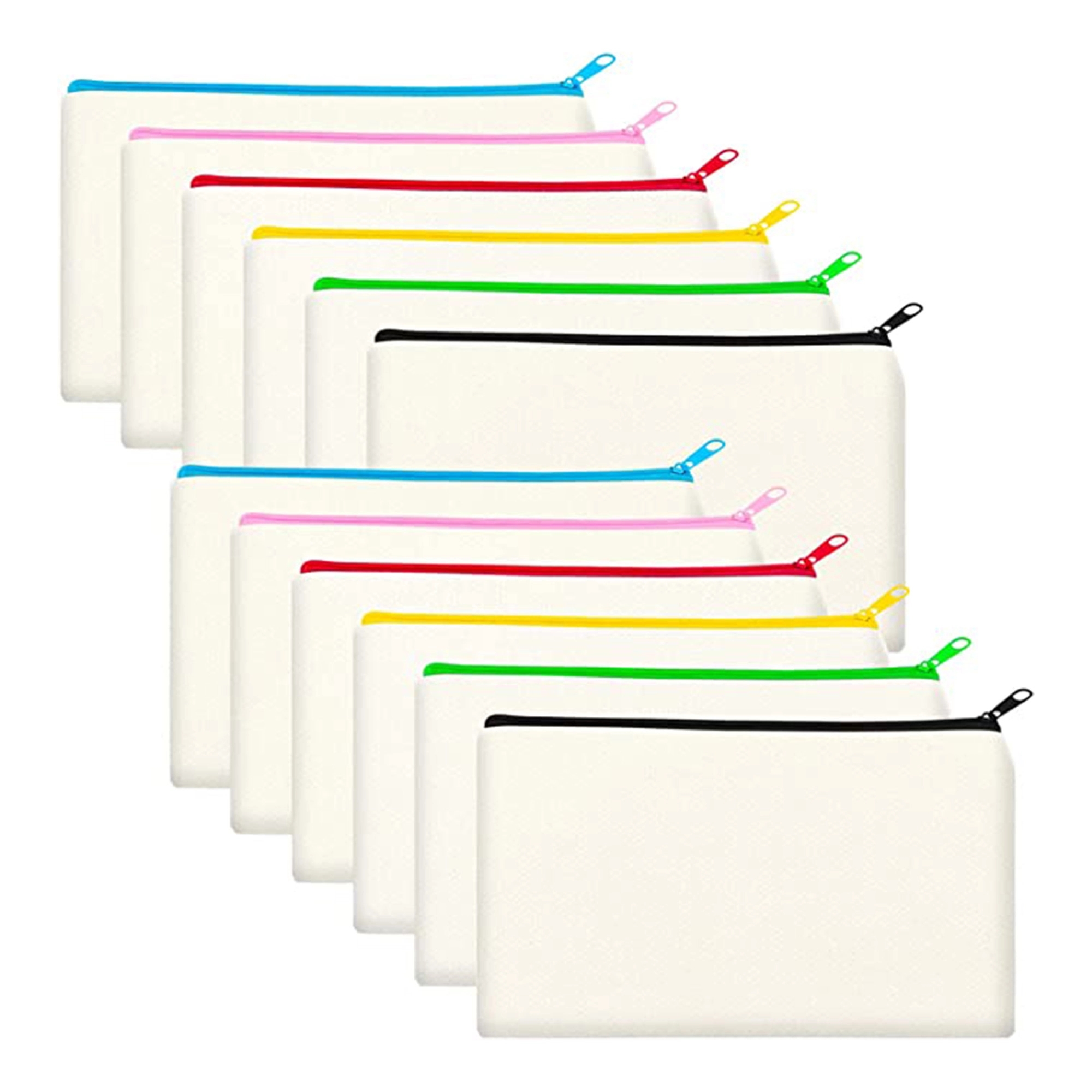 Canvas Pen Case Blank Makeup Bags 8