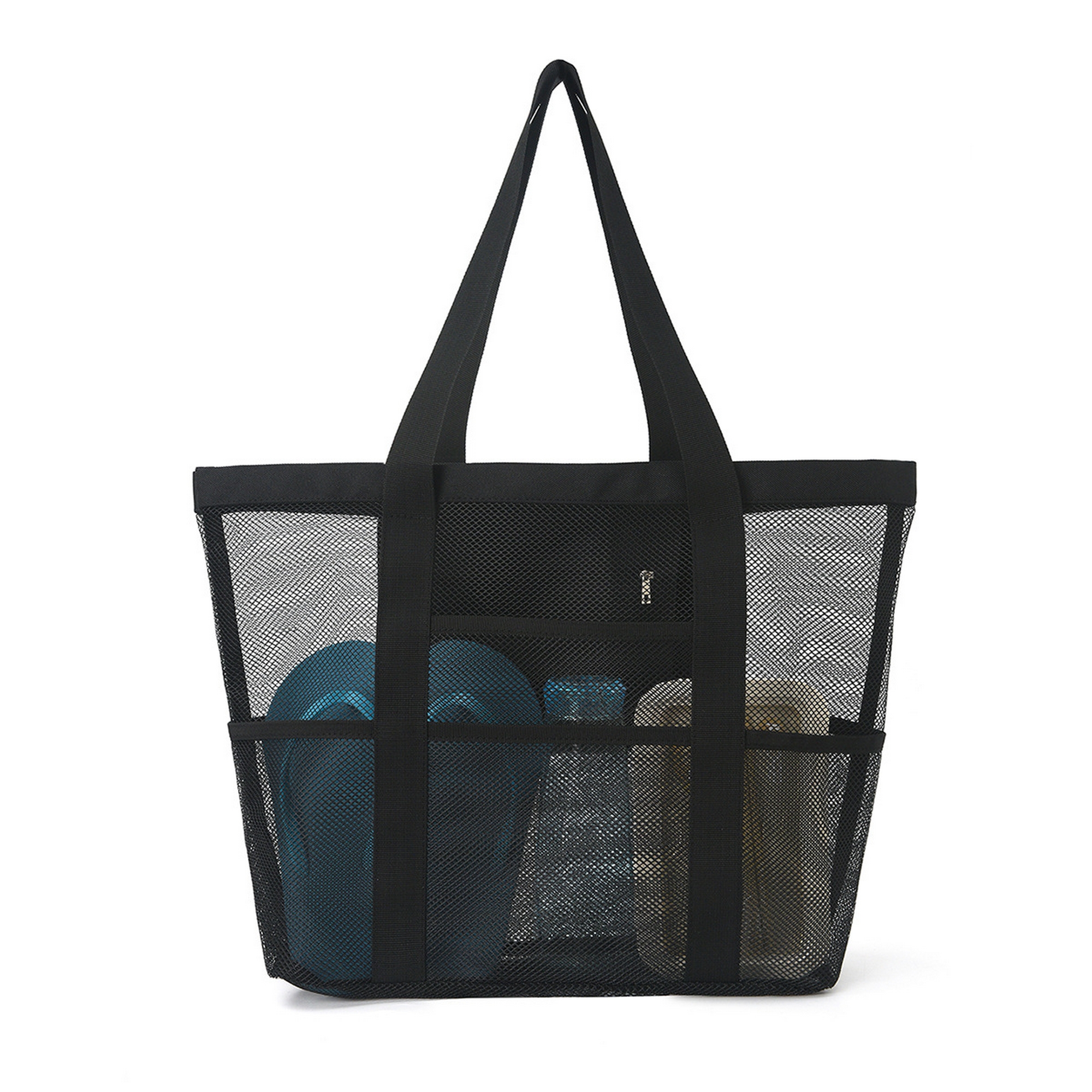 Large Capacity Travel Beach Mesh Shoulder Tote Bag 3