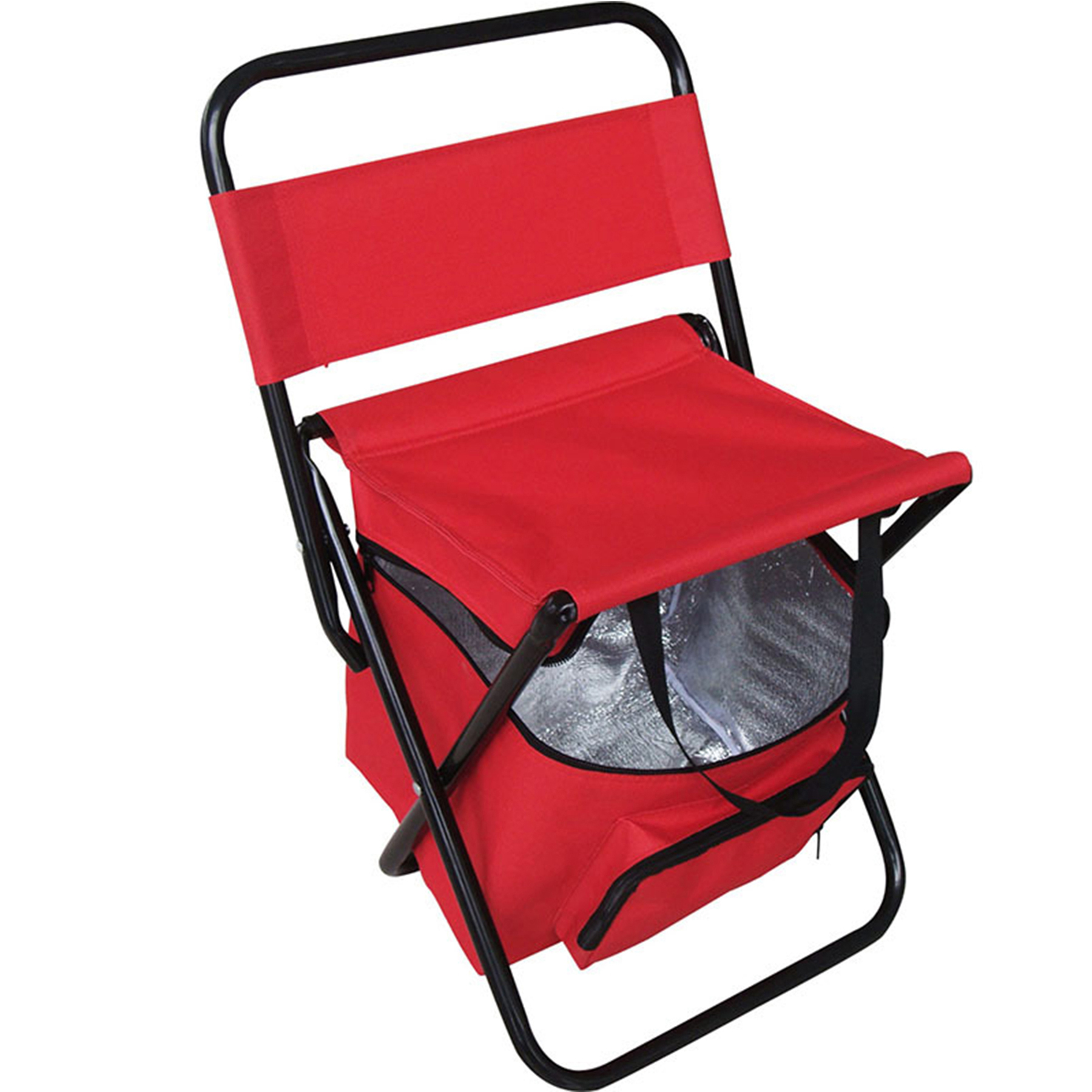 Portable Foldable Camping Chair with Cooler Bag 2