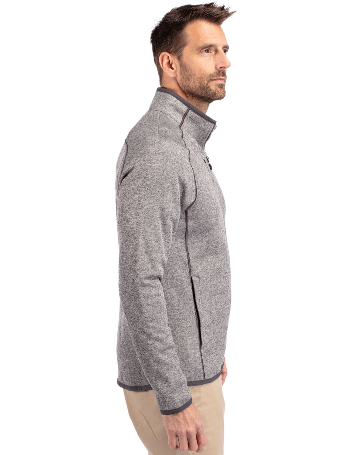 Cutter & Buck Mainsail Sweater-Knit Mens Full Zip Jacket 37