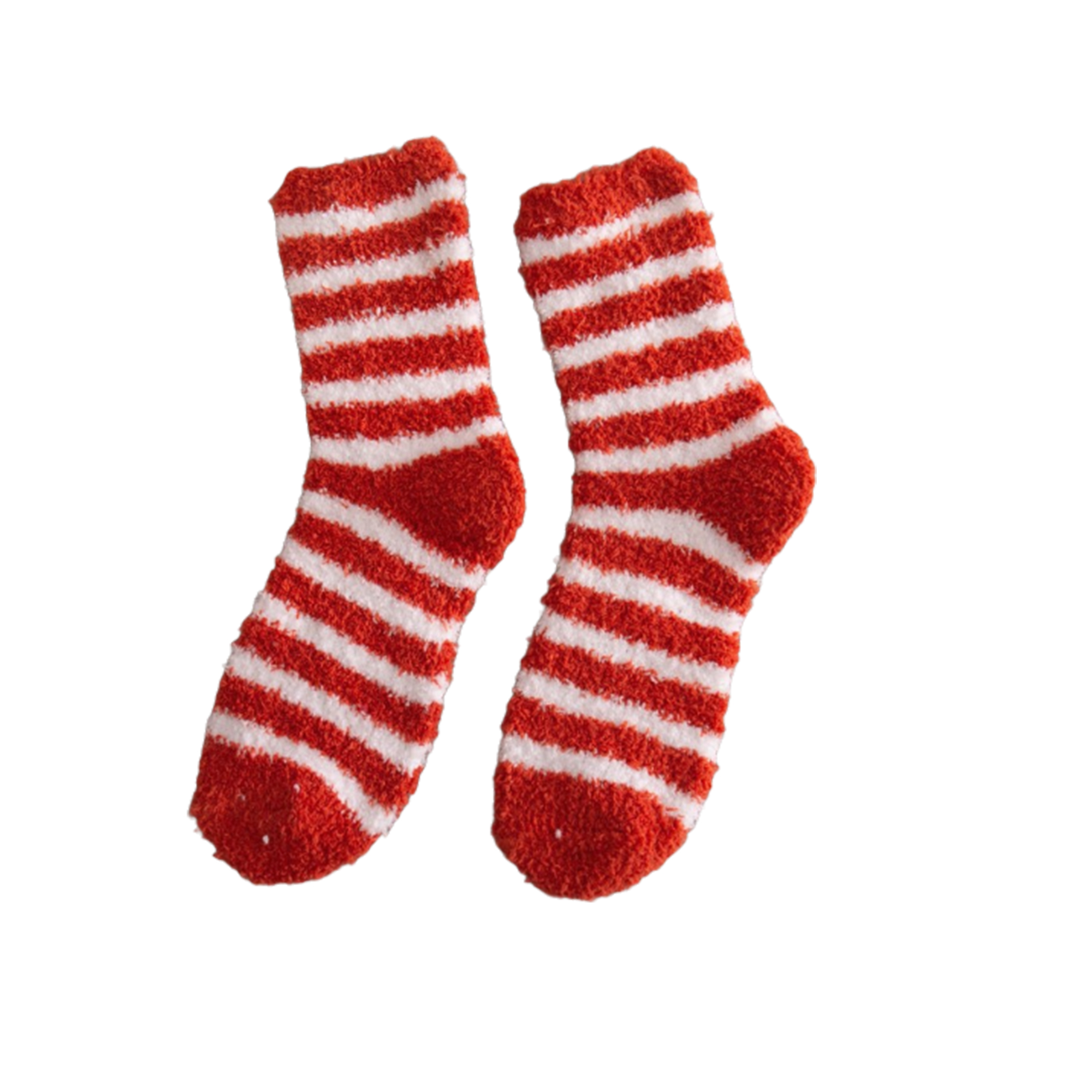 Stylish Striped Coral Fleece Warm Socks 8