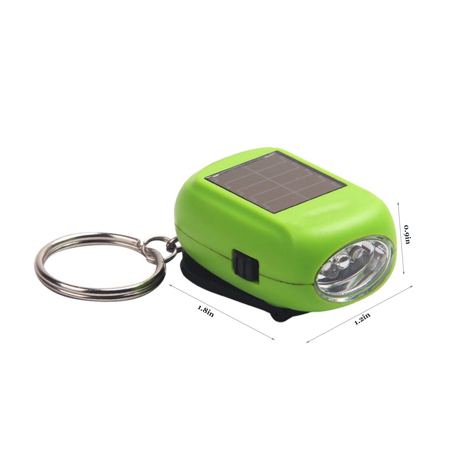 Mini Solar Hand-Crank LED Flashlight for Emergency Use 5