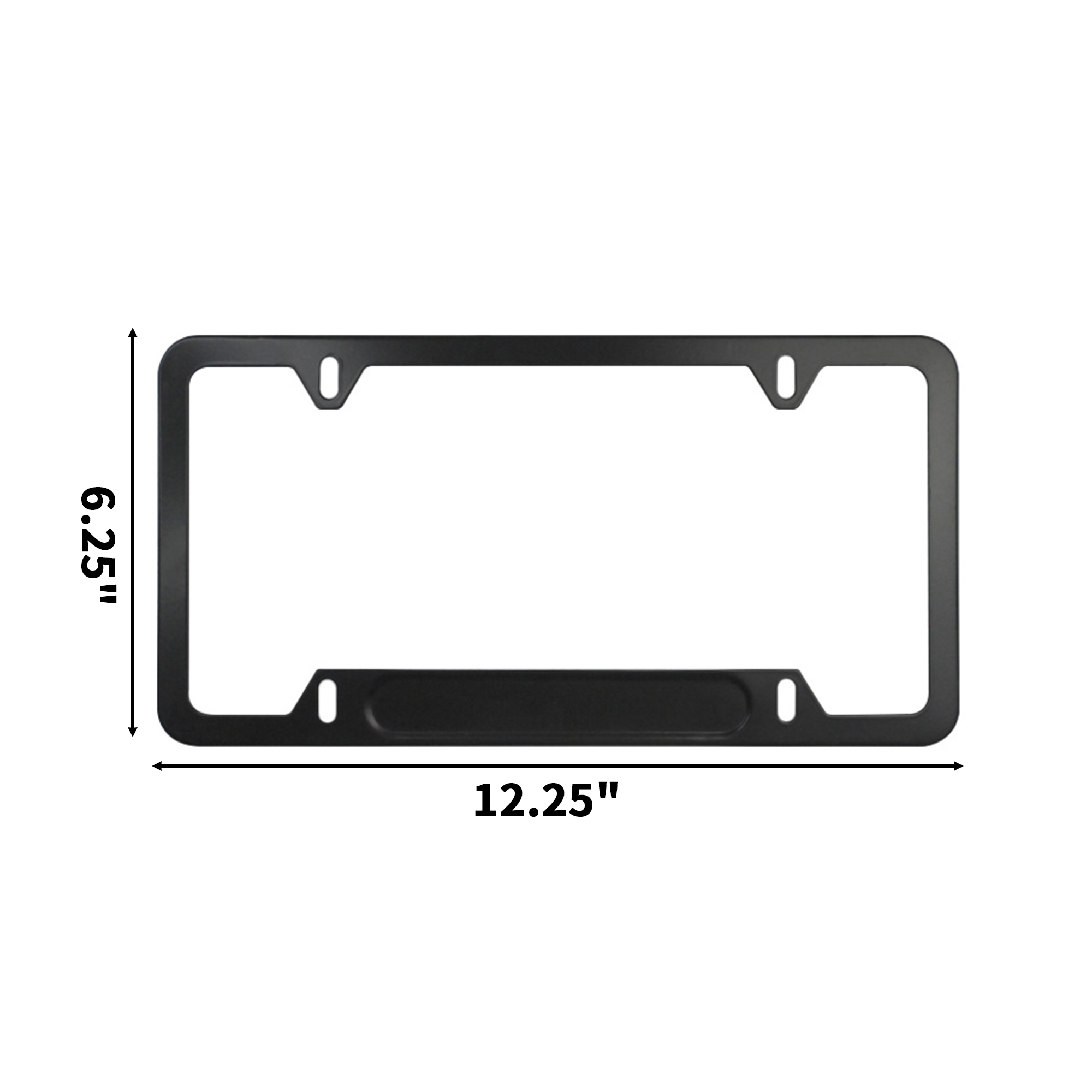 Chrome Finish Abs License Plate Frame 2