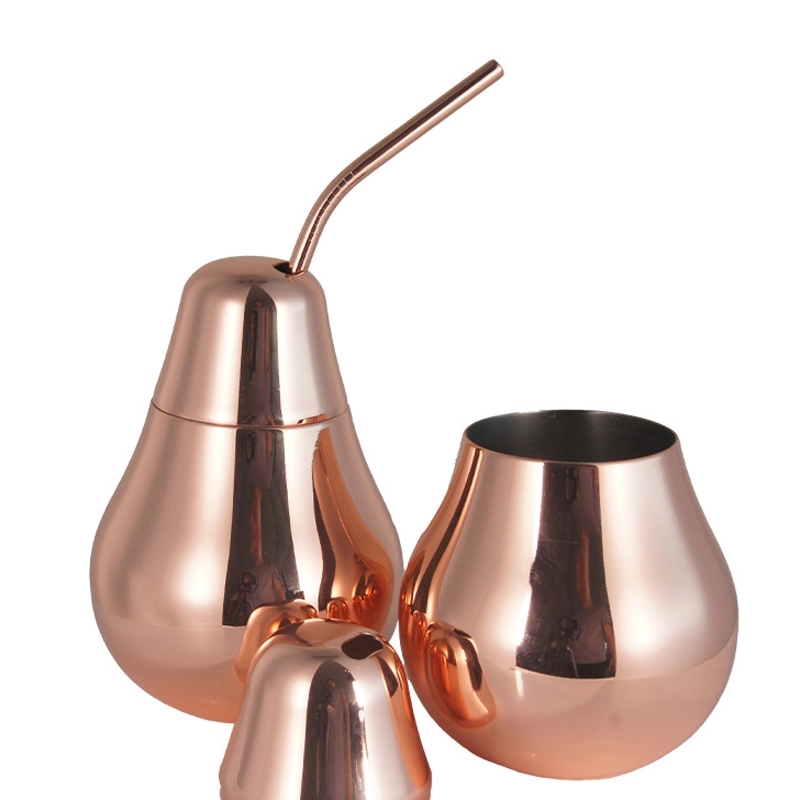 Custom 14 oz Stainless Steel Pear Cup 5