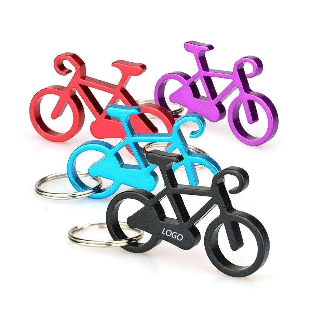 Bicycle Metal Beer Bottle Keychain 4
