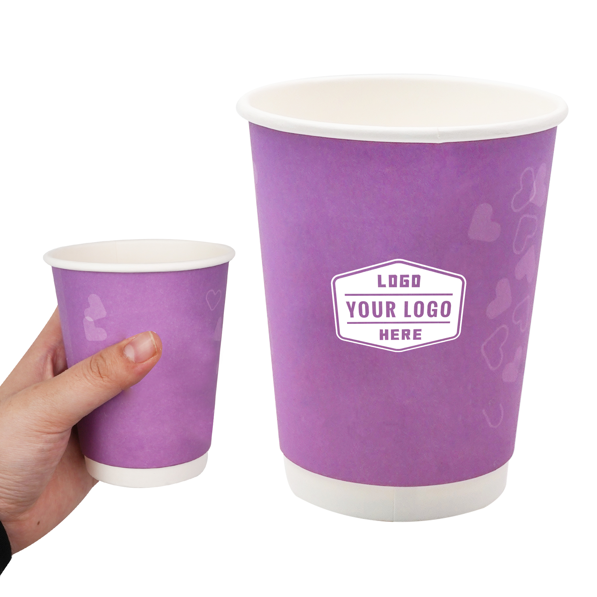 Full Color 12oz. Double Wall Insulated Coffee Paper Cups 2