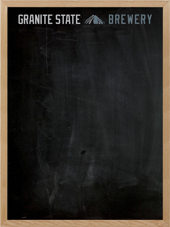 Oak Frame Wall Chalkboard 36"w x 48"h