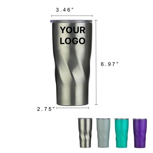 20 Oz Stainless Steel Thermos Water Bottle, custom water bottle with logo imprint 1