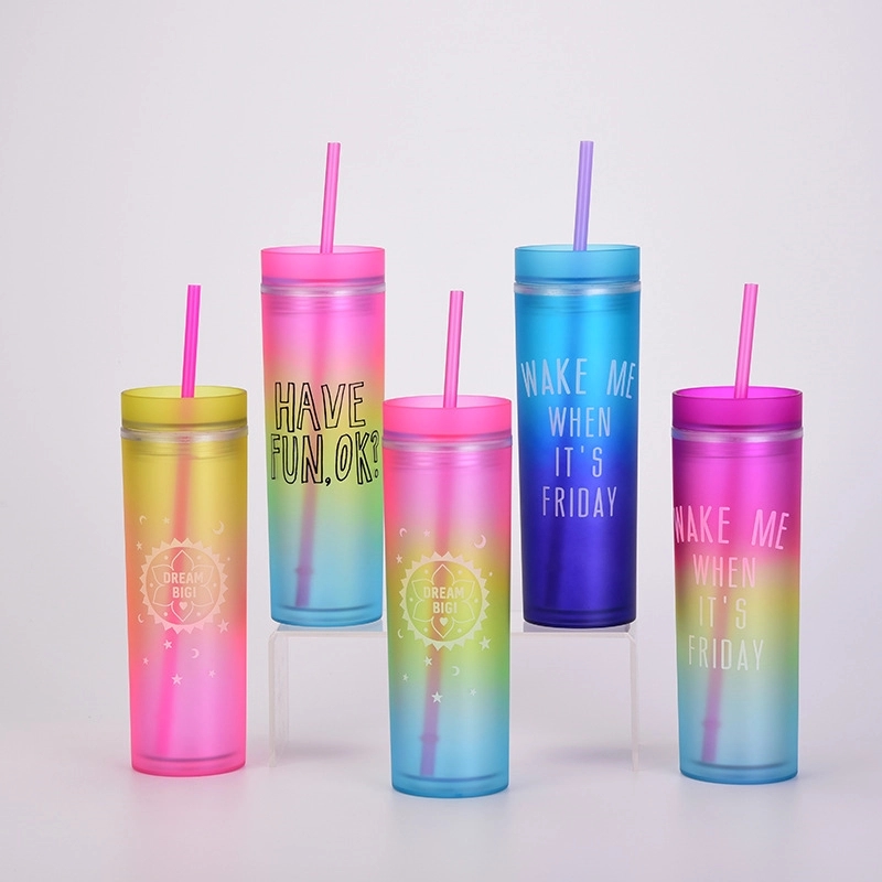 Plastic Cups With Straws 3