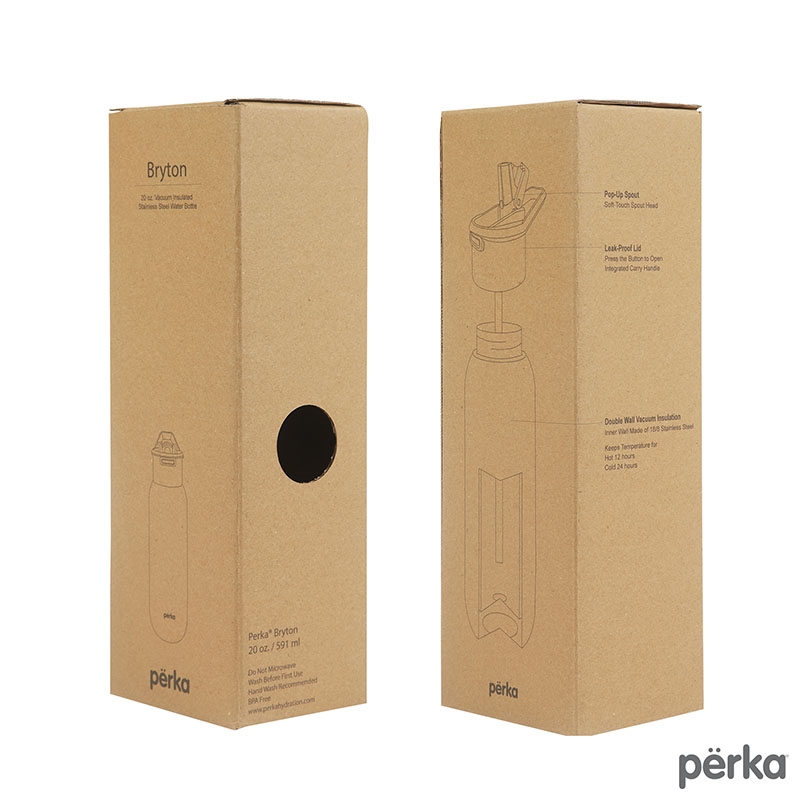 Perka® Bryton 20 oz. Double Wall Stainless Steel Water Bottle 23