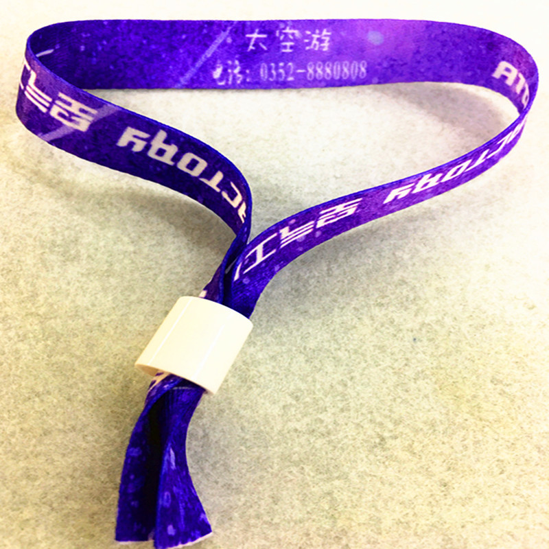 Sublimated Fabric Wristband Lanyard--13"X0.59" 4