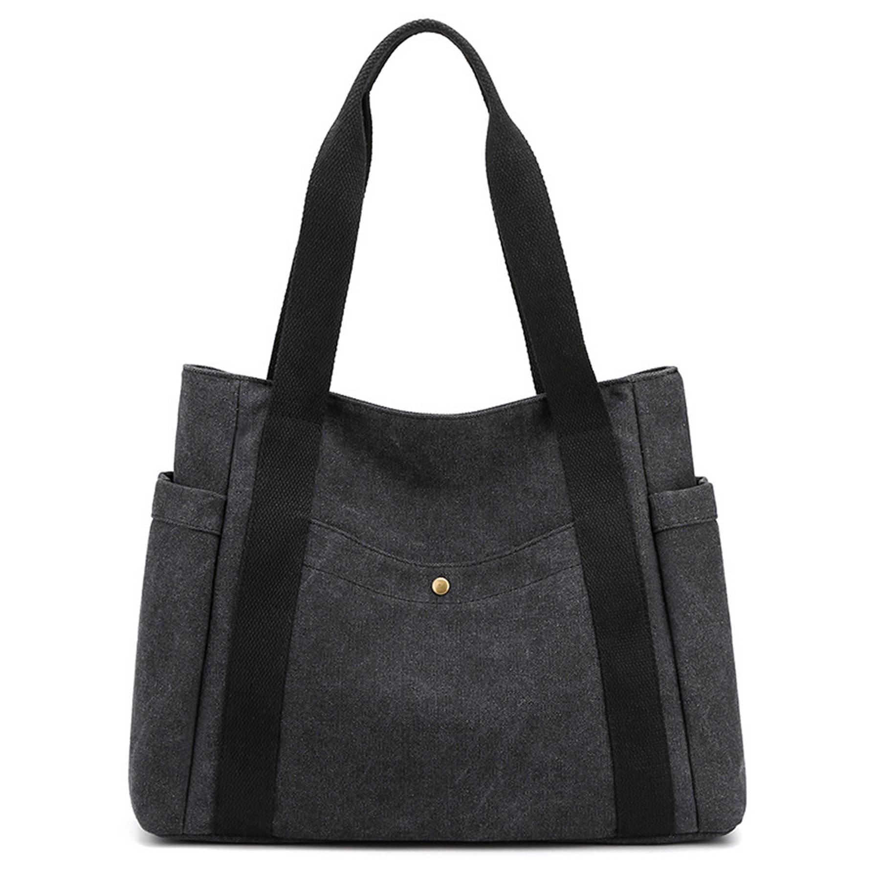 Canvas Multi-pocket Tote bags for women, custom tote bag with logo imprint 9
