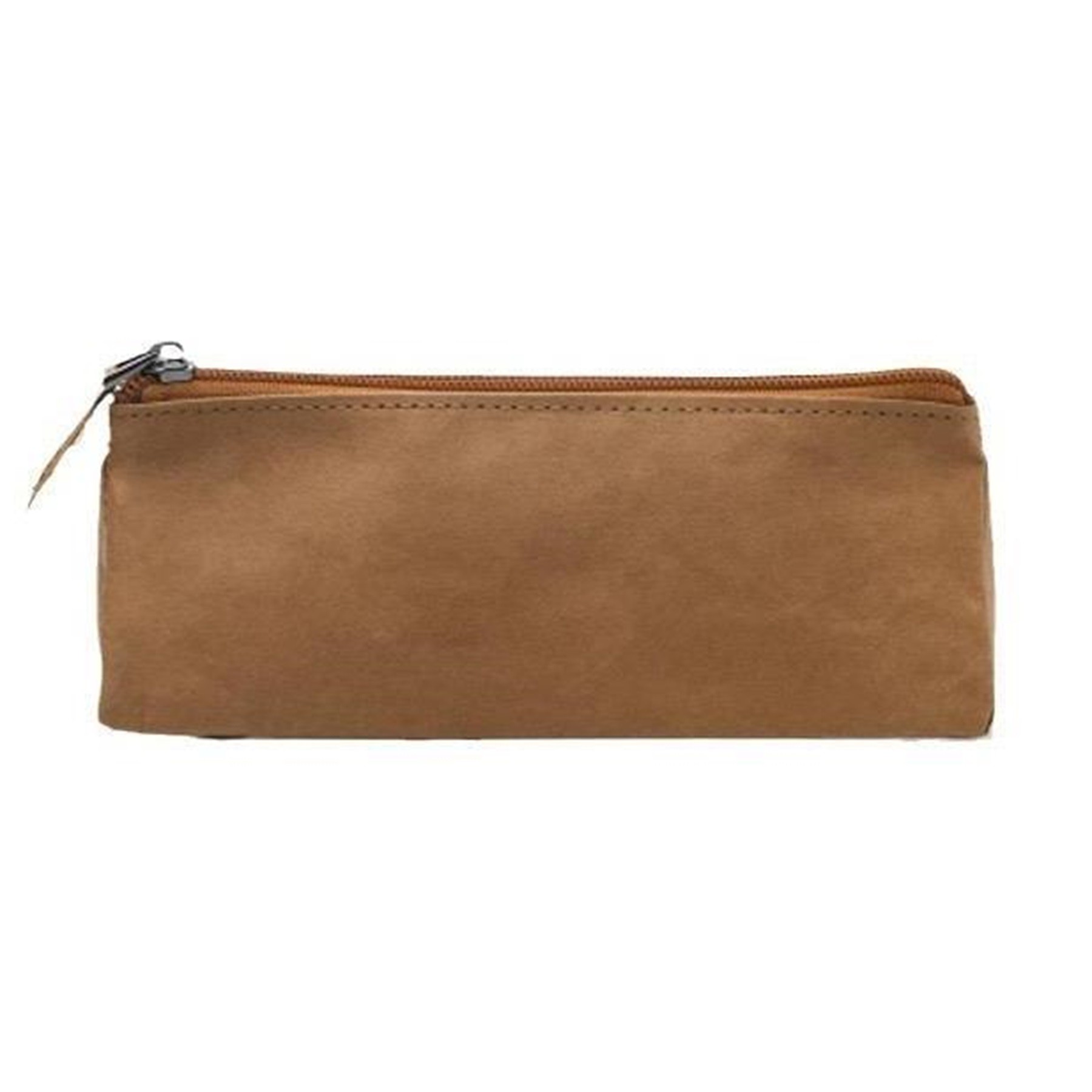 Solid Color Unisex Zipper Pencil Case 7