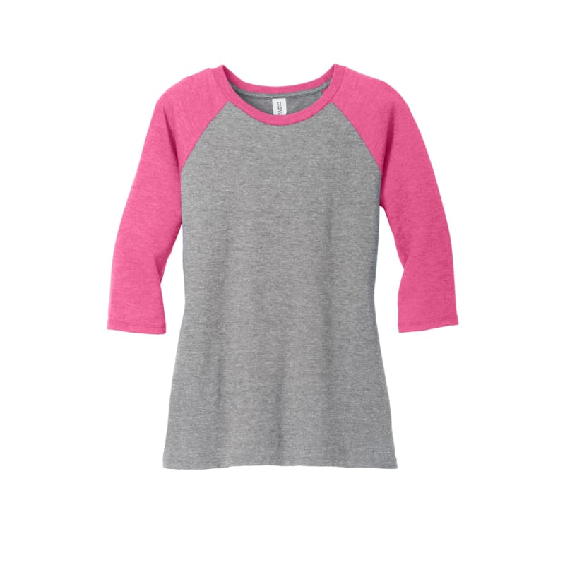District Women's Perfect Tri 3/4-Sleeve Raglan. 28