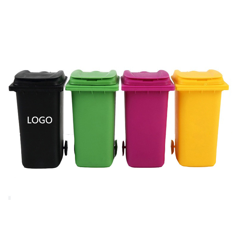 Mini Trash Can Desktop Pen Holder 2