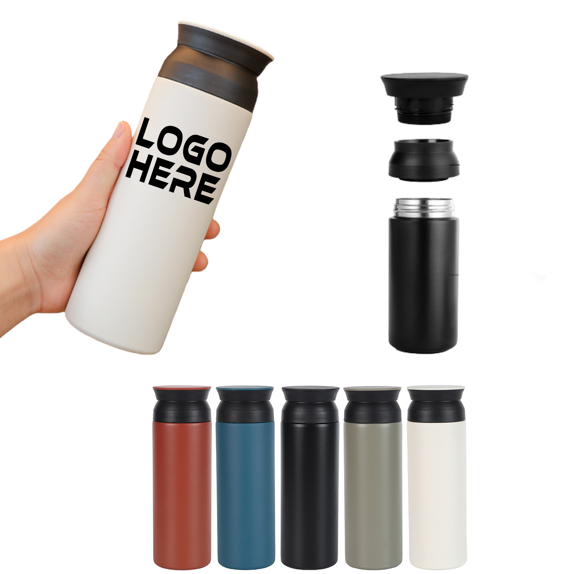 16oz Portable Stainless Steel Insulated Bottle 2
