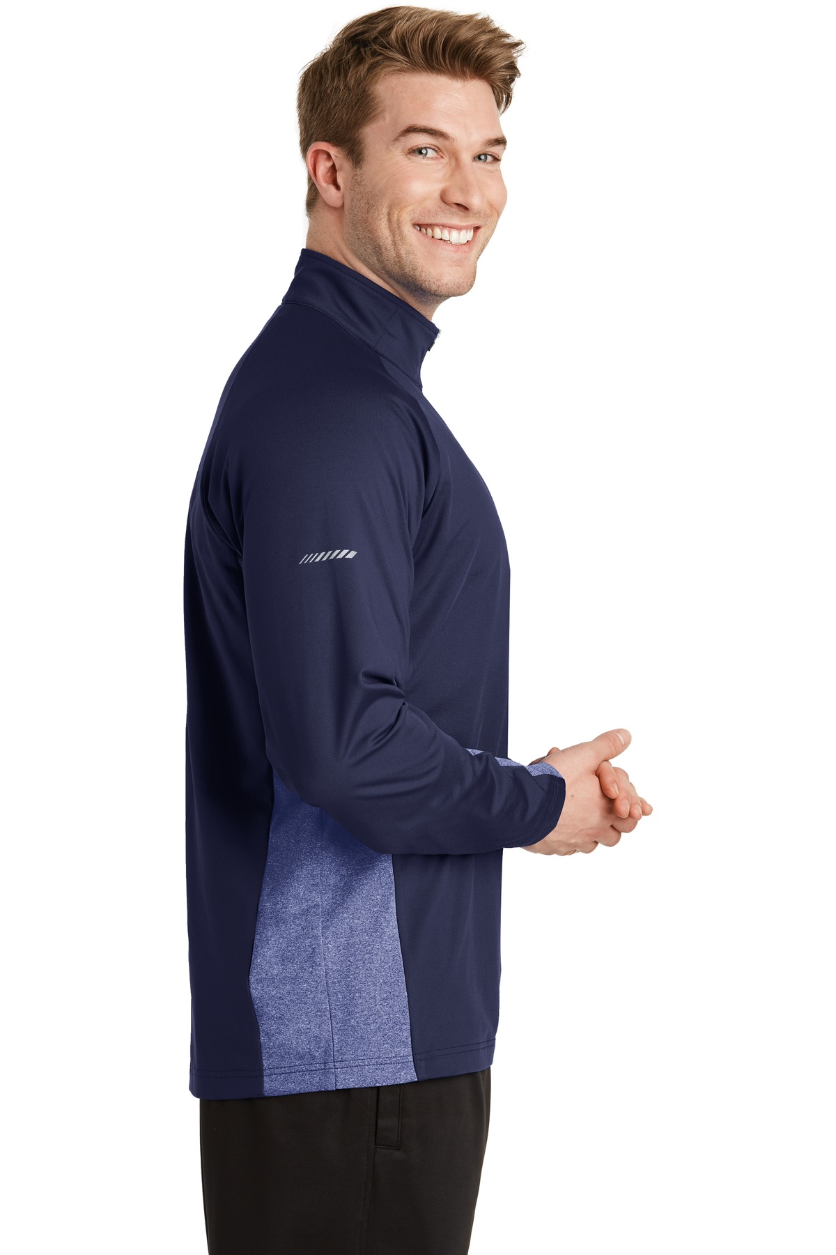 Sport-Tek Sport-Wick Stretch Contrast 1/4-Zip Pullover. ST854, custom hoodie or sweatshirt with logo imprint 8