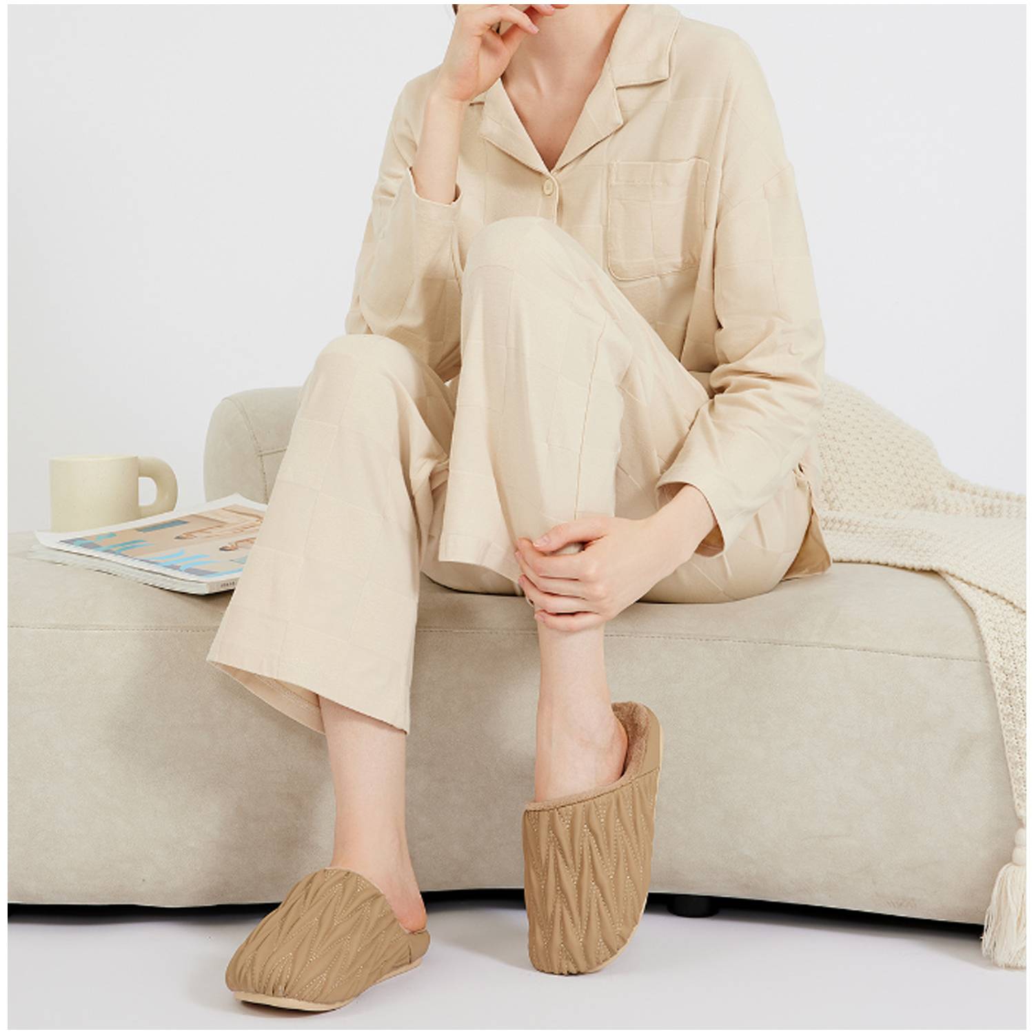 Soft Winter Cotton Slippers for Home 4