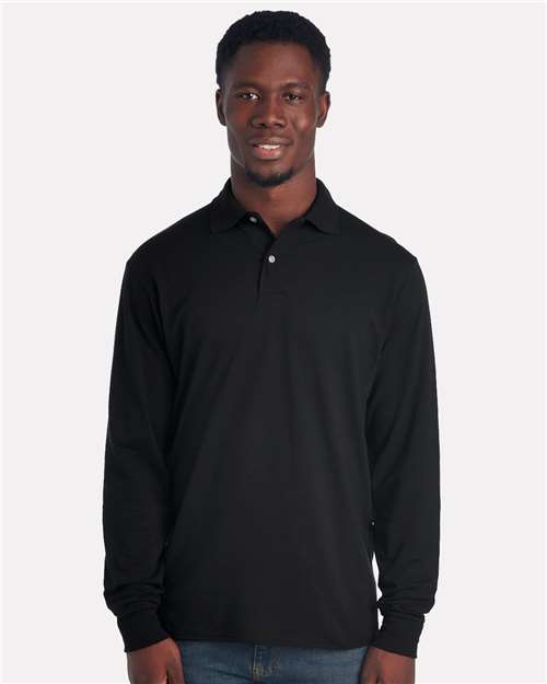 Dri-Power Long Sleeve Polo