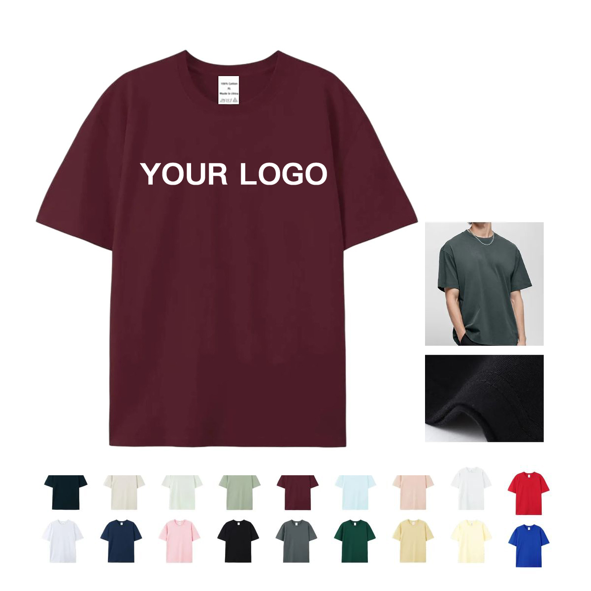 Breathable Cotton Short Sleeve T Shirt for Daily Wear 1