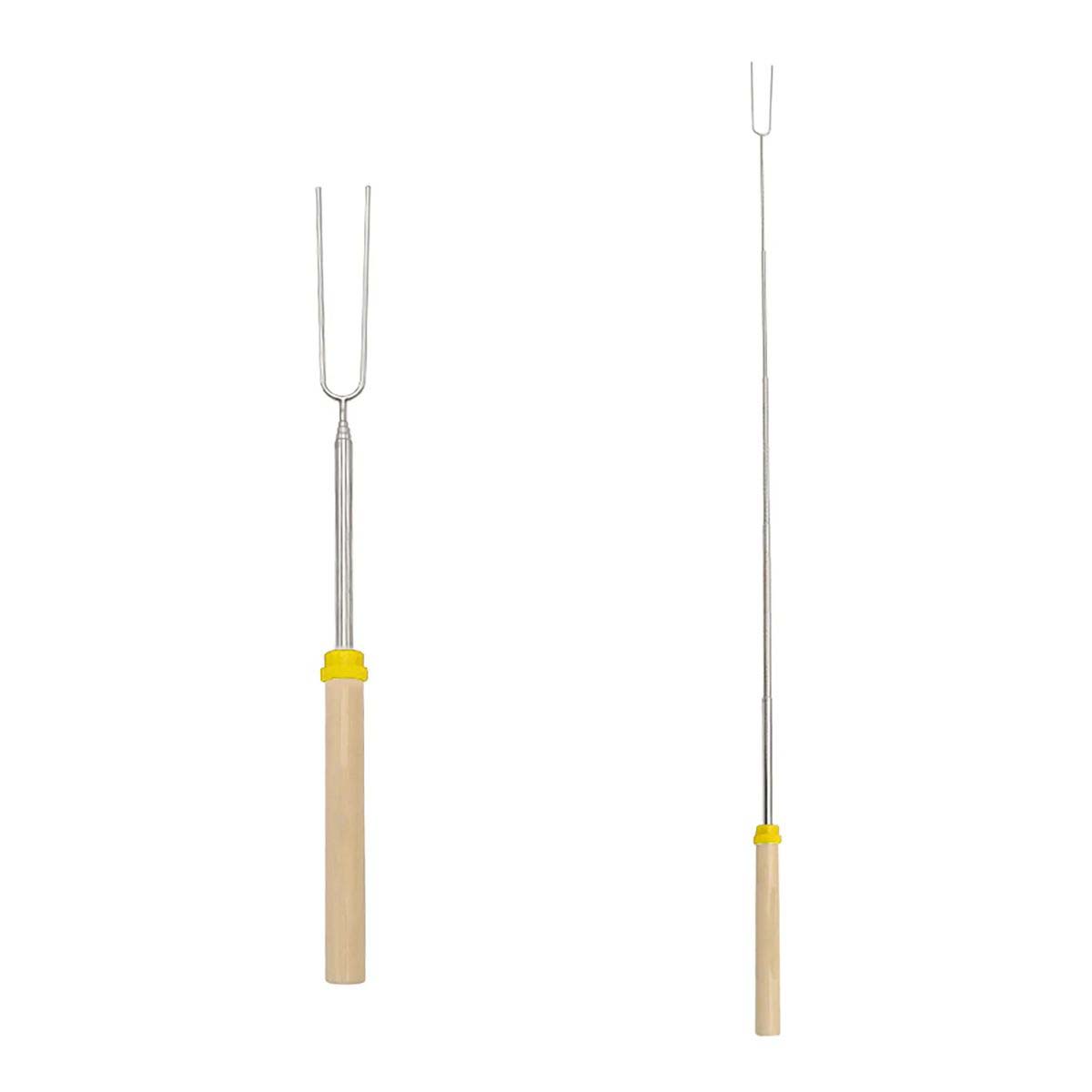 Extendable BBQ Fork for Marshmallows and Sausages 4